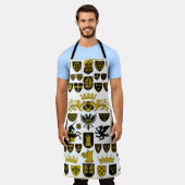 紋章、象徴的なデザイン。 エプロン (着用した状態)