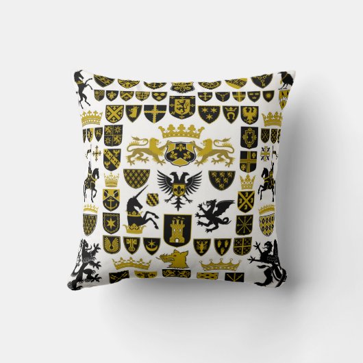 紋章、象徴的なデザイン。 クッション (裏面)