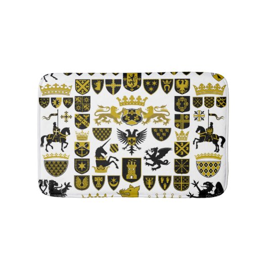 紋章、象徴的なデザイン。 バスマット (正面)
