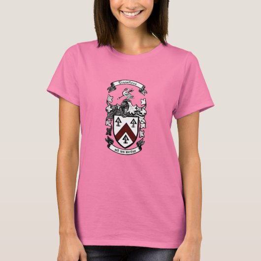 紋章 – Transfixus sed non morbus (redchev) Tシャツ (正面)