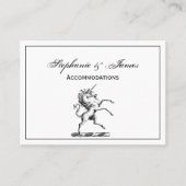 紋章TnFの紋章の紋章Heraldic Unicorn飼育コート 名刺 (正面)