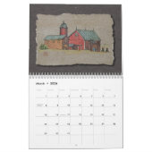 納屋およびBull無し カレンダー (3月 2026)