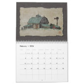 納屋およびBull無し カレンダー (2月 2026)