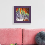 納屋でラベンダーを乾燥させる キャンバスプリント (インサイチュ (リビング))