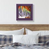 納屋でラベンダーを乾燥させる キャンバスプリント (インサイチュ (寝室))