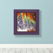 納屋でラベンダーを乾燥させる キャンバスプリント (インサイチュ (ウッドフロア))