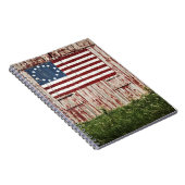 納屋で絵を描かれる米国旗 ノートブック (右側)