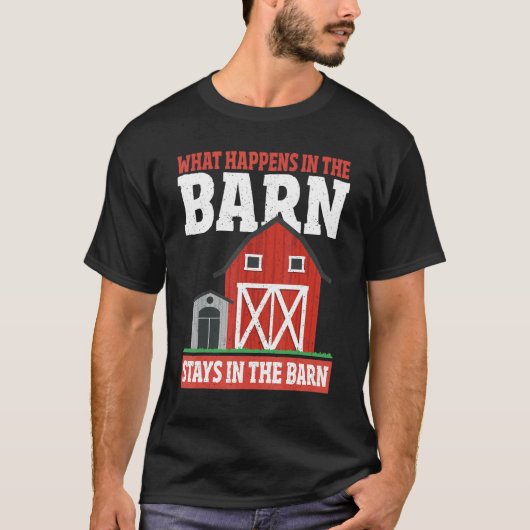 納屋で起こること納屋の農家 Tシャツ (正面)