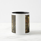 納屋で酒盛りをしている騎士および友達 マグカップ (中央)