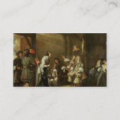 納屋で酒盛りをしている騎士および友達 名刺 (裏面)