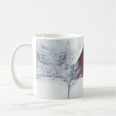 納屋との冬フロスト コーヒーマグカップ (左)