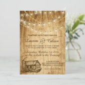 納屋とサイロとの国の結婚式の招待状 招待状 (スタンド正面)