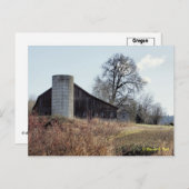 納屋とサイロ – ポストカード (正面/裏面)