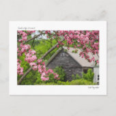 納屋と花はがき ポストカード (正面)