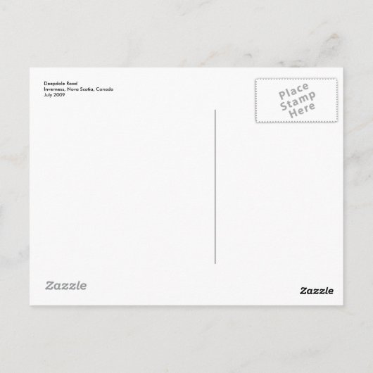 納屋と野草 ポストカード (裏面)