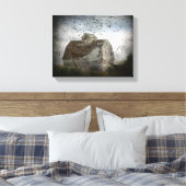 納屋と鳥 キャンバスプリント (インサイチュ (寝室))