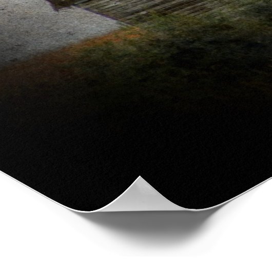 納屋と鳥 ポスター (角)