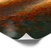 納屋にアメリカ国旗を掲げた小さな女の子 ポスター (コーナー)