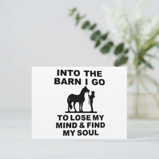 納屋に行く私の心を失い、私の魂を見つける シーズンポストカード (スタンド正面)