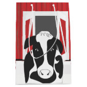 納屋のある田舎牛MGB ミディアムペーパーバッグ (正面)