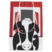 納屋のある田舎牛MGB ミディアムペーパーバッグ (裏面)