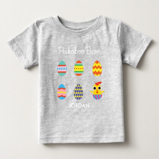 納屋のイースターピーカーブ式|イースターエッグ ベビーTシャツ (正面)