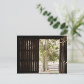 納屋のドアのポストカード ポストカード (スタンド正面)