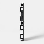 納屋のドアの穴 パターンの名前 iPhoneケース (左側面)