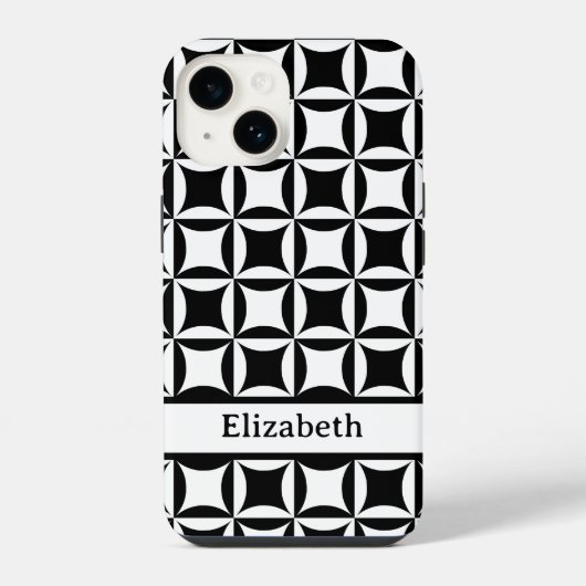 納屋のドアの穴 パターンの名前 iPhoneケース (裏面)