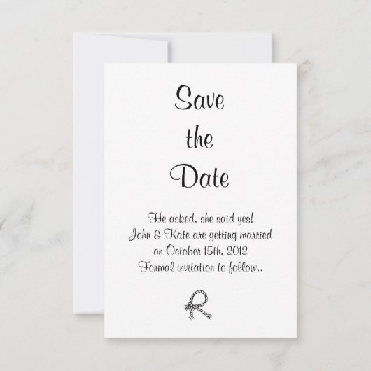 納屋のドア ウェスタンスタイルの結婚式 Save the Date セーブザデート (裏面)