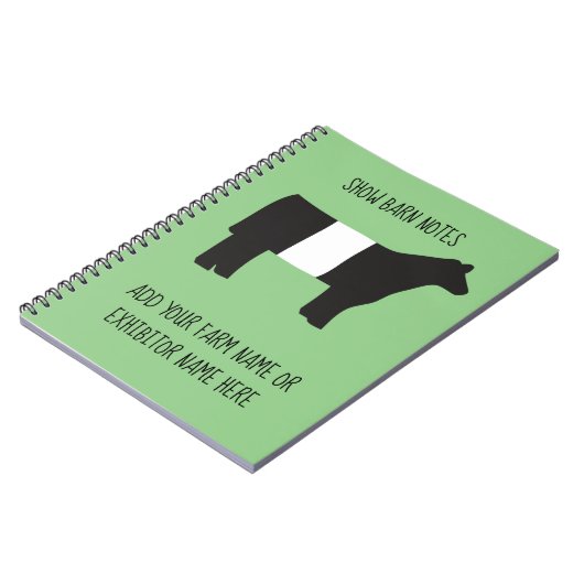 納屋のメモを表示 – 家畜出展者はカスタマイズ可能 ノートブック (左側)