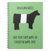 納屋のメモを表示 – 家畜出展者はカスタマイズ可能 ノートブック (正面)
