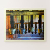 納屋の中の牛の鐘 ジグソーパズル (横)