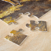 納屋の乳牛素朴 ジグソーパズル (側面)