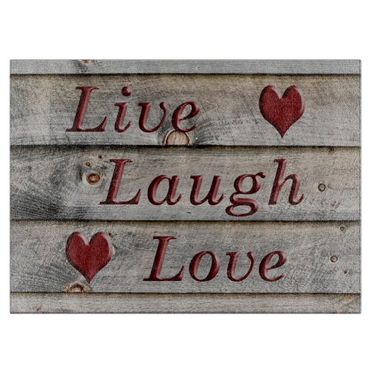 納屋の側面の笑い愛は住んでいます カッティングボード (正面)