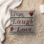 納屋の側面の笑い愛は住んでいます クッション (ブランケット)