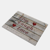 納屋の側面の笑い愛は住んでいます ドアマット (アングル)