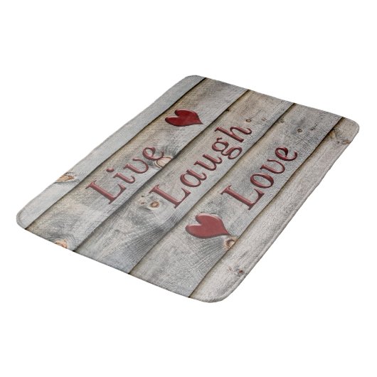納屋の側面の笑い愛は住んでいます バスマット (アングル)