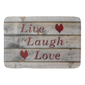 納屋の側面の笑い愛は住んでいます バスマット (正面)