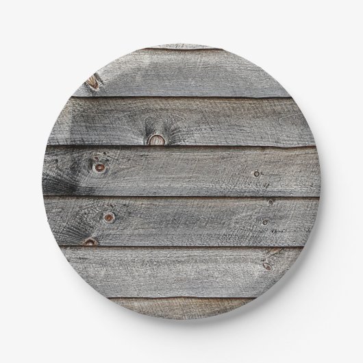 納屋の側面 ペーパープレート (正面)