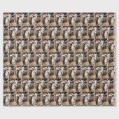 納屋の古いヤギ ラッピングペーパー (フラット)