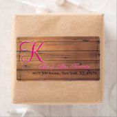 納屋の壁3dのモノグラム ラベル (インサイチュ)