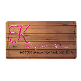 納屋の壁3dのモノグラム ラベル