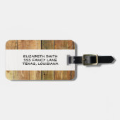 納屋の壁、木、木の板、板素朴、 ラゲッジタグ (正面横)