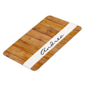 納屋の壁、木、木製の板、あなたの名前 マグネット (左側)