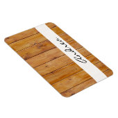 納屋の壁、木、木製の板、あなたの名前 マグネット (右側)