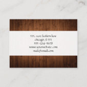 納屋の壁、木、板、大工、木工師 名刺 (裏面)