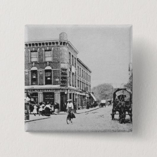 納屋の居酒屋、Highbury、c.1900 缶バッジ (正面)
