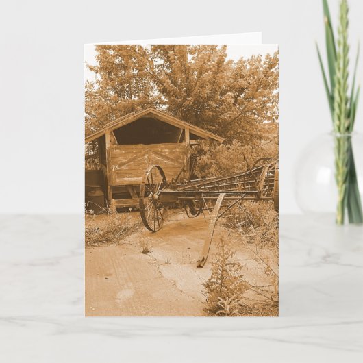 納屋の後ろ カード (正面)