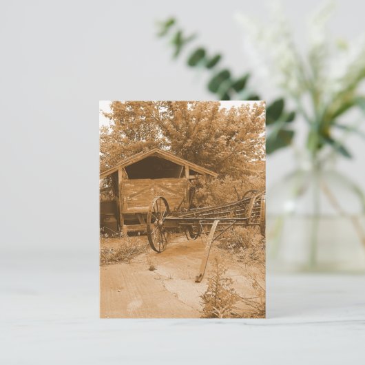 納屋の後ろ ポストカード (スタンド正面)